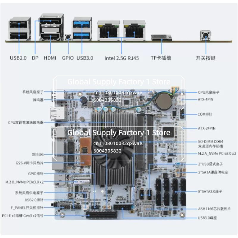 NAS Motherboard Mini ITX M11 w - Mini Itx Dual 2.5G Nas Motherboard 评论和价格